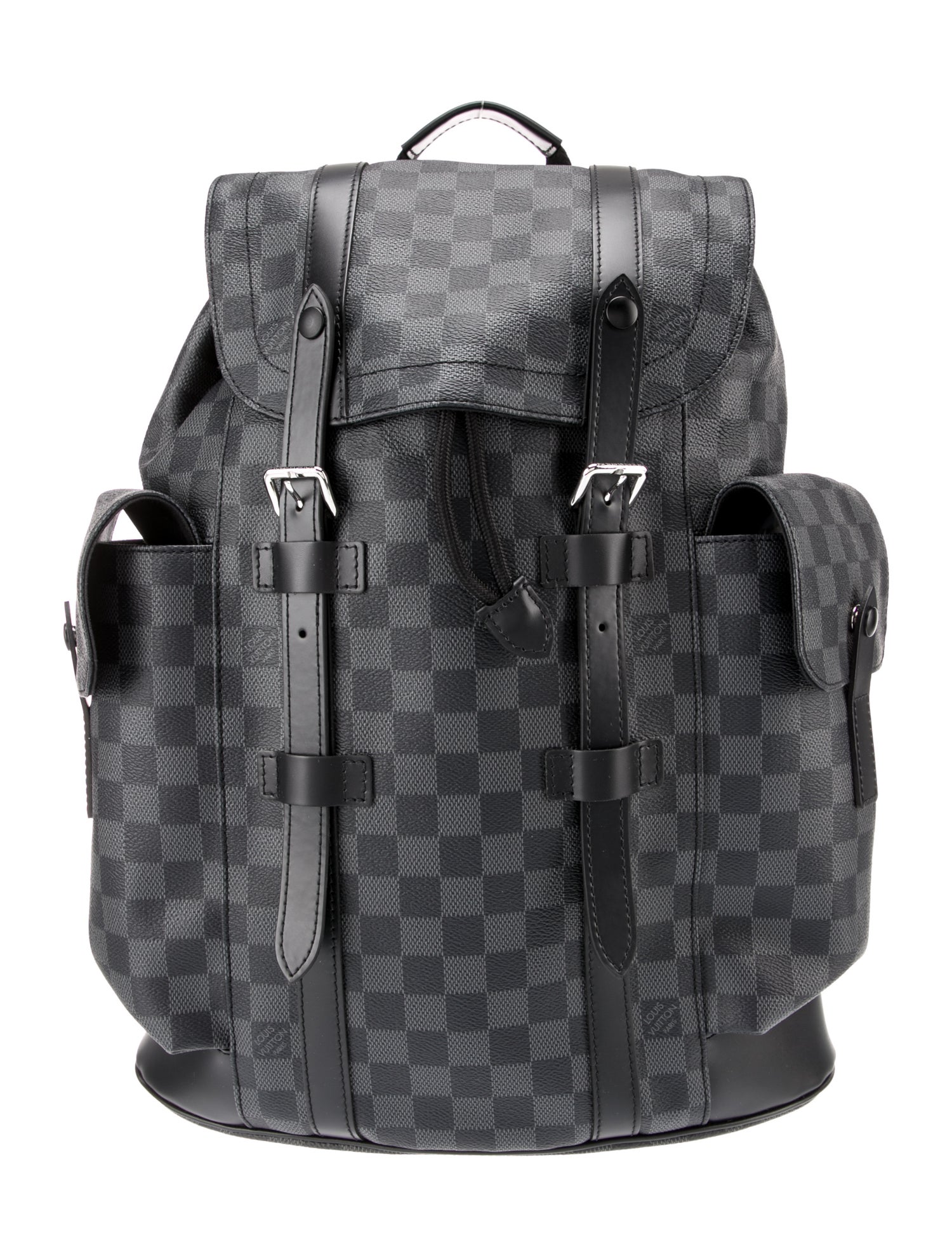 Styled editorial visualization featuring Louis Vuitton Silk Tech Track Backpack