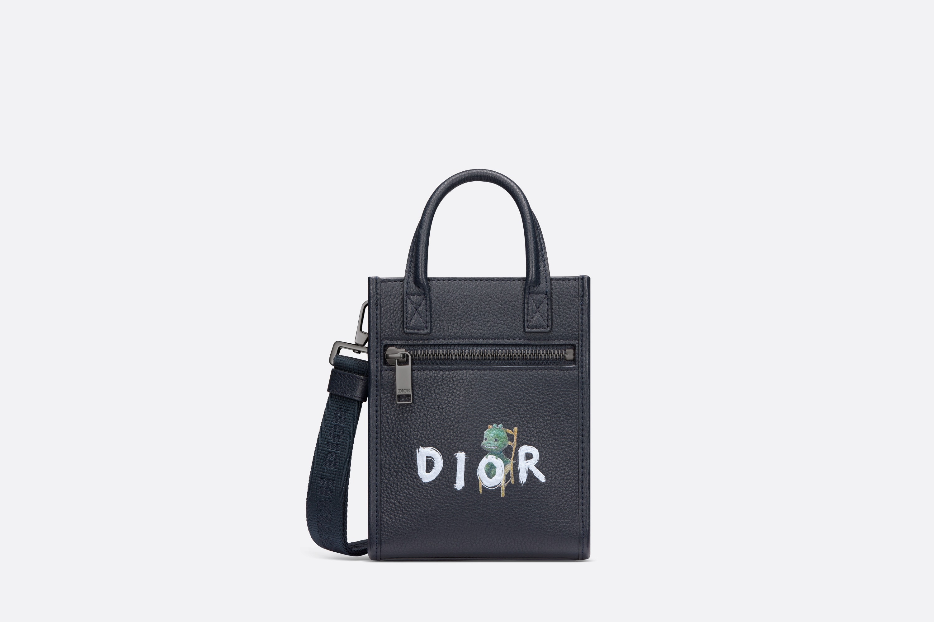 Dior and Otani Workshop Safari Vertical Mini Leather Tote Bag product image
