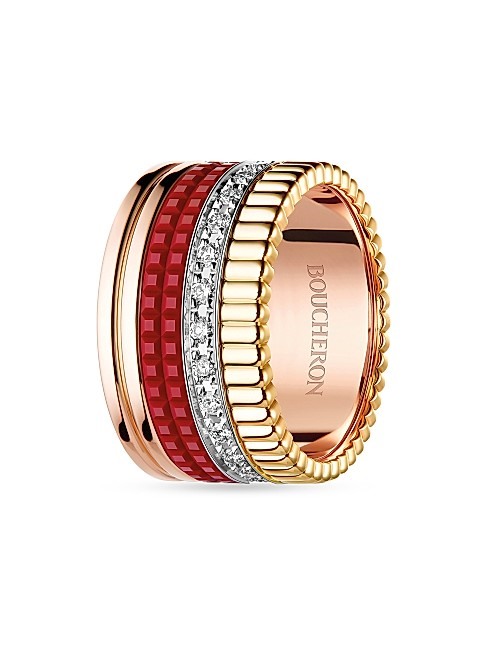 Boucheron Quatre Ceramic Ring (Silver-Tone) product image