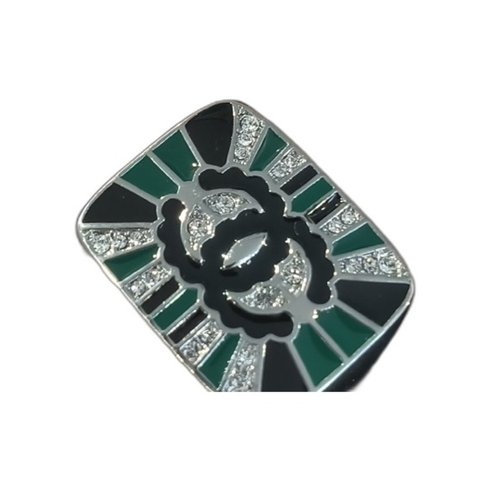 Chanel Camelia Baroque Emerald, Onyx and Diamond Ring product image