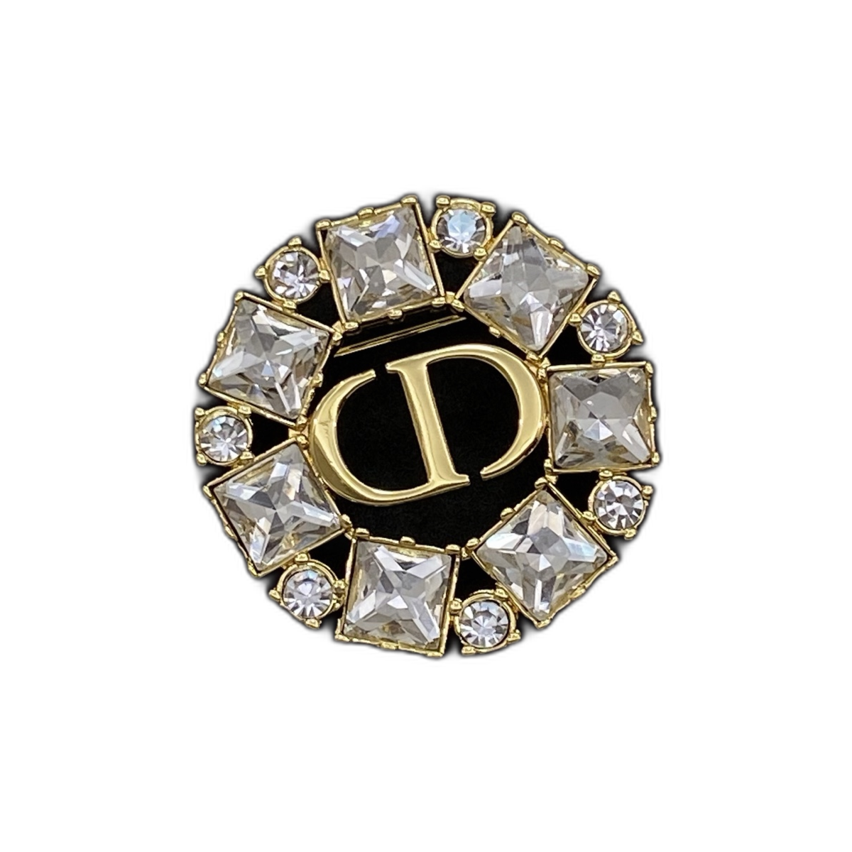 Dior Crystal CD Wreath Brooch product image