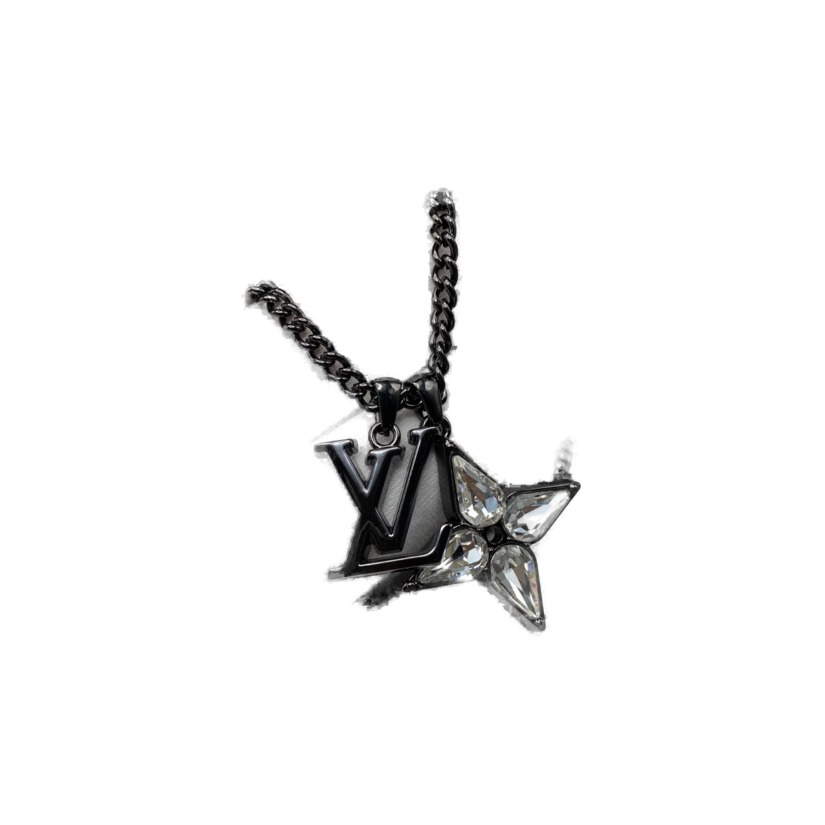Louis Vuitton Black Monogram Medallion Chain Necklace product image
