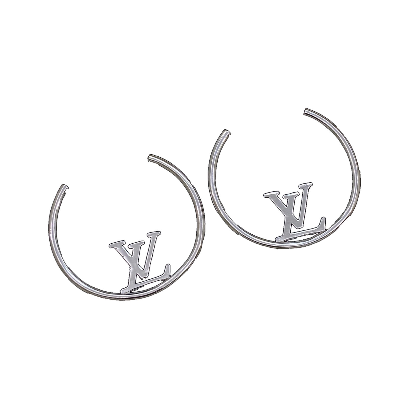 Louis Vuitton Louise Hoop GM Earrings in Silver-Color Metal M04783 product image