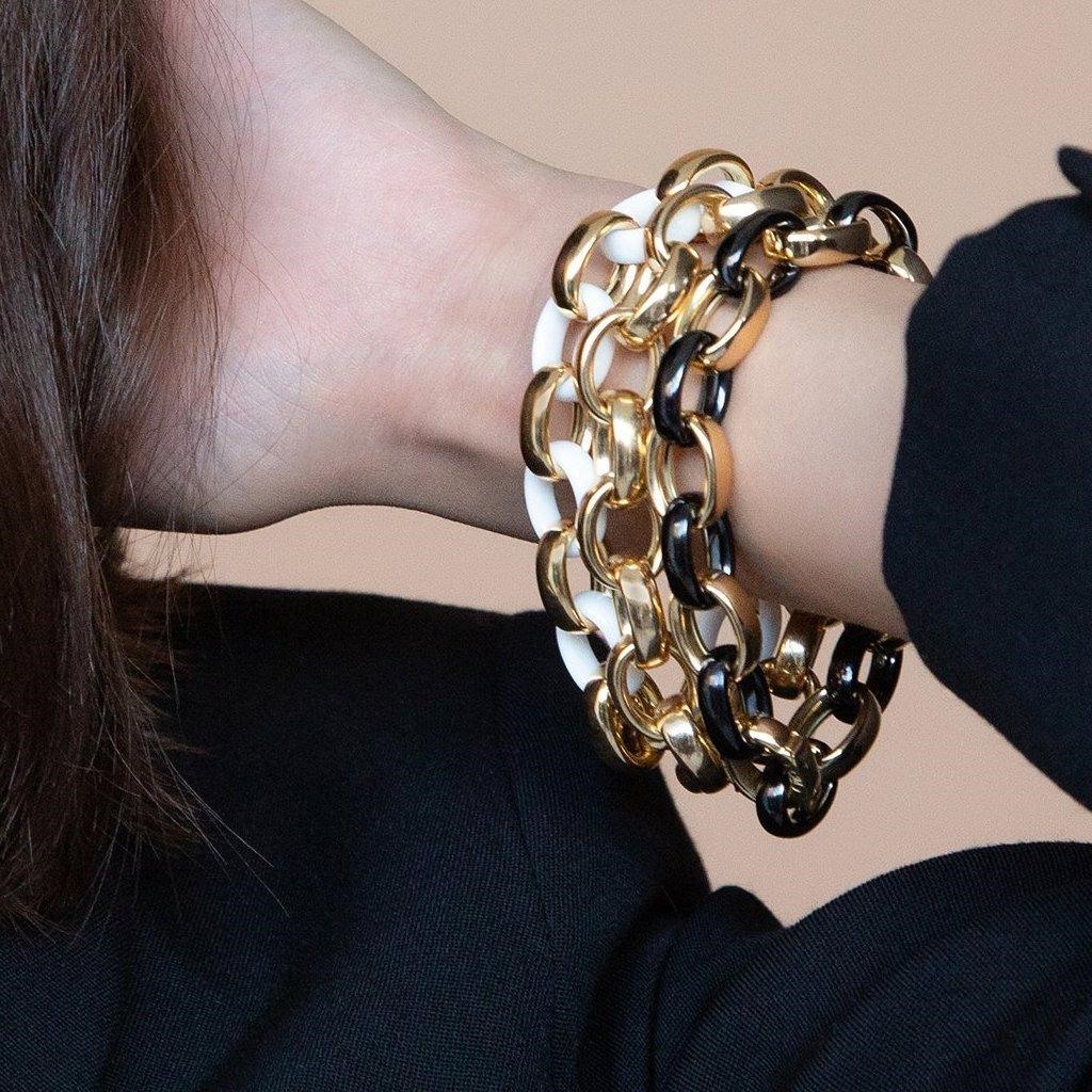 Monica Rich Kosann White Enamel Bracelet product image
